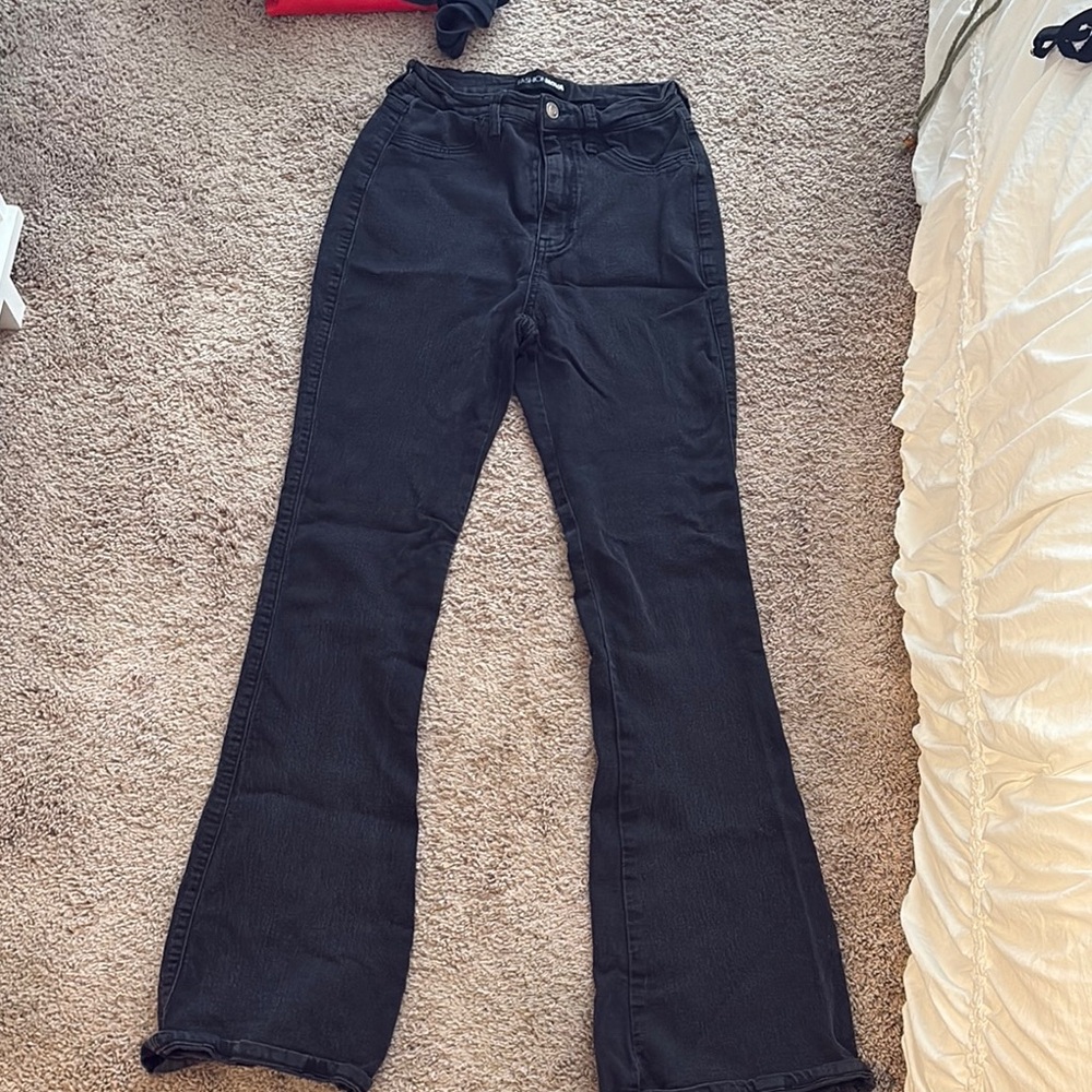 Fashion Nova Black Flare & Wide Leg Jeans